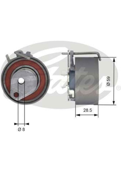 T43126 Trıger Eksantrık Gergı Rulmanı Clıo Iı Iıı Twıngo 1.2 16V D4F Uyumlu