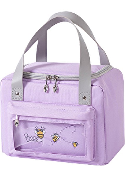 1st Try Ayıcıklı Termal Beslenme Çantası - Mor (Yurt Dışından)