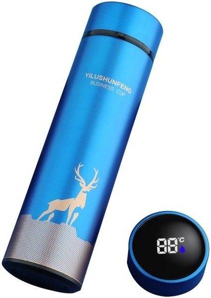 Mectime 500ML Termos Su Şişesi Paslanmaz Çelik Termos Bardak LED Dijital Sıcaklık Göstergesi (Yurt Dışından)
