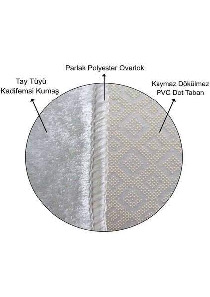 Mavi Gri Patchwork Desenli Yıkanabilir Kaymaz Keçe Taban Modern Halı EVO-2046