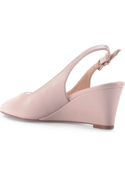 Nıla 3fx Pudra Kadın Dolgu Topuk Ayakkabı modelleri