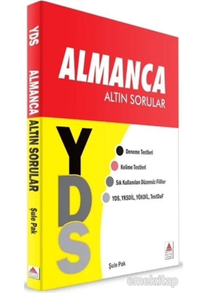 Delta Kültür Yayınevi Yds Almanca Altın Sorular - Şule Pak 9786057698483