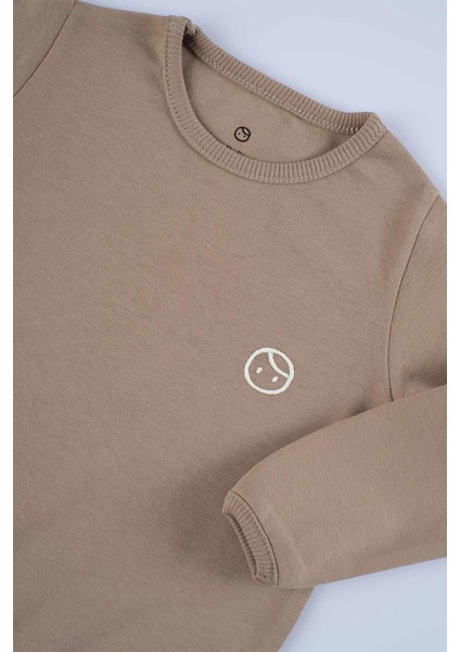 Organik Pamuk Sweatshirt Kahve modelleri