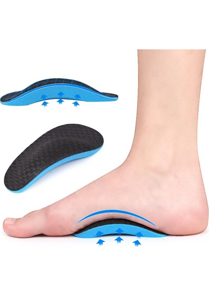Spor Avuç Içi ve Ayak Pedi Düz Kemer Desteği Yarım Yastık Iç ve Dış Sekiz Şekilli Ortopedik Ayak Pedi (Yurt Dışından)