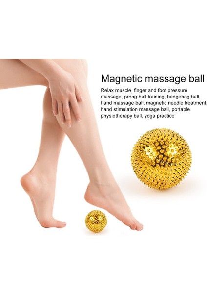 Manyetik Yoga Fitness Topu Terapi Masajı Mıknatıs El Akupunktur Topu Masaj Aracı Akupunktur Noktası Iğne Masajı Basınç Tahliye (Yurt Dışından)