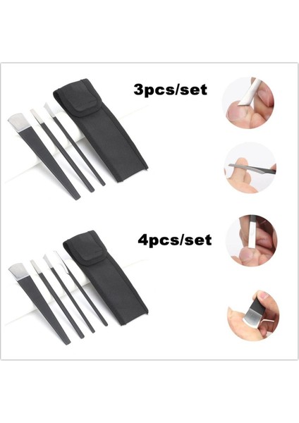 Adet/takım Siyah Paslanmaz Çelik Pedikür Bıçağı Profesyonel Pedikür Bıçağı Seti Ayak Bakımı Aracı Tırnak Aracı Kiti Çanta ile Ev (Yurt Dışından)