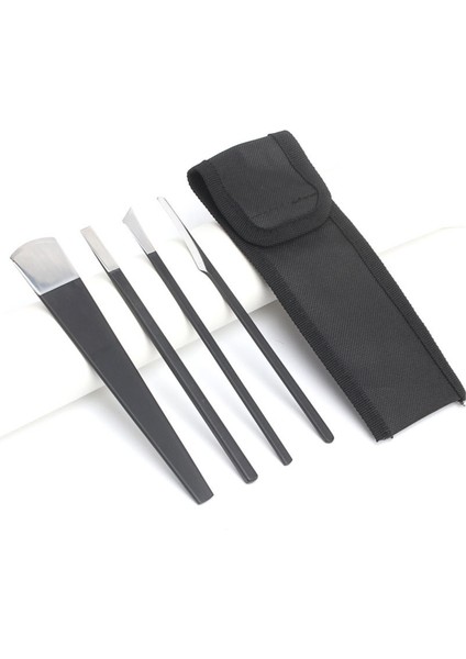 Adet/takım Siyah Paslanmaz Çelik Pedikür Bıçağı Profesyonel Pedikür Bıçağı Seti Ayak Bakımı Aracı Tırnak Aracı Kiti Çanta ile Ev (Yurt Dışından) modelleri