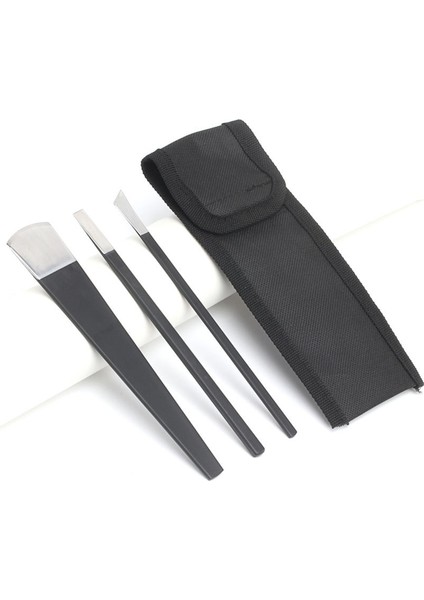 Adet/takım Siyah Paslanmaz Çelik Pedikür Bıçağı Profesyonel Pedikür Bıçağı Seti Ayak Bakımı Aracı Tırnak Aracı Kiti Çanta ile Ev (Yurt Dışından) fırsatları