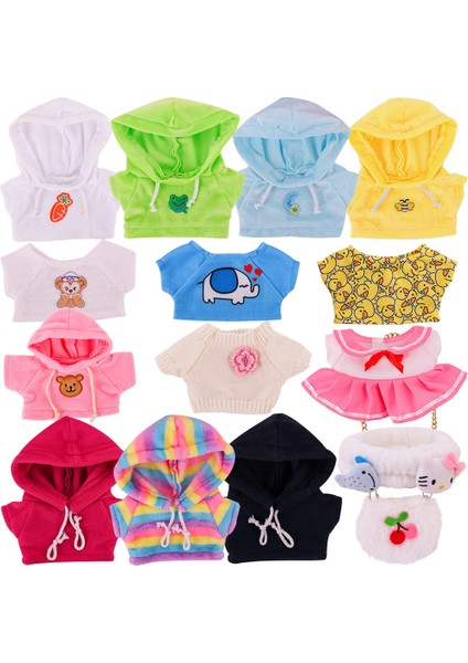 Giysi Ördek 30 cm Lalafanfan Sarı Ördek Kawaii Peluş Oyuncak Aksesuarları Yumuşak Hayvan Bebek Çocuk Oyuncakları Doğum Günü Hediyeleri (Yurt Dışından)