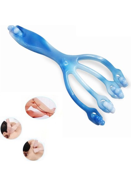 Kafa Masajı Saç Derisi Rulo Masaj Tarak Dört Sclaw Ayak El Vücut Boyun Masajı Saç Bakımı Saç Büyüme Stres Giderici Relax Spa (Yurt Dışından)
