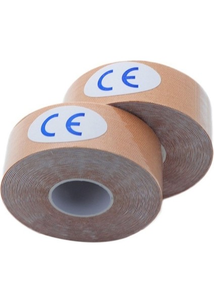 Spor Kas Yaralanmaları Için 2,5 cm * 5 M Elastik Bandaj Yapışkan Bantlar - Ten Rengi (Yurt Dışından) fırsatları