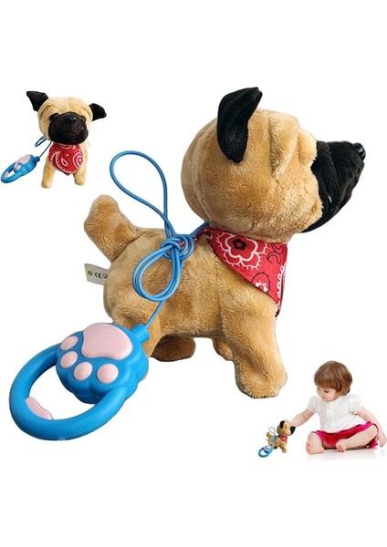Robot Köpek Peluş Oyuncak Yürüyüş Köpek Dolması Hayvan Yürüyüş Havlayan Kuyruk Sallama Esneme Arkadaşı Hayvan Uzaktan Kumanda ile (Yurt Dışından)
