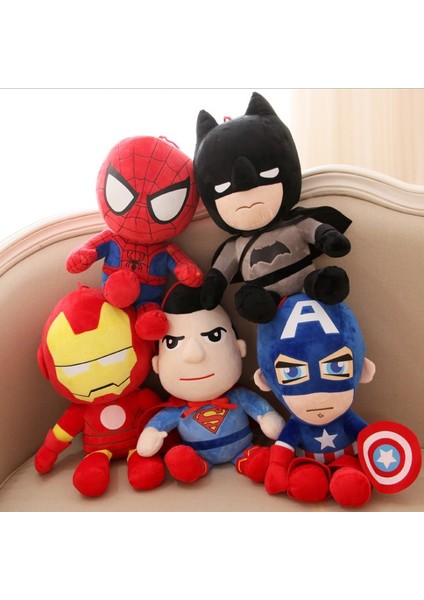 Peluş Oyuncaklar Avenger League Serisi Kaptan Batman Açgözlü Bebek Fırlatma Yastık Hediye (Yurt Dışından)
