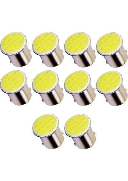 Beyaz Üst Parlak Araba P21W BA15S LED Cob Dönüş Sinyali Ampul Otomatik Ters Park Fren Lambası 12V Kama Sinyali Yan Lamba (Yurt Dışından)