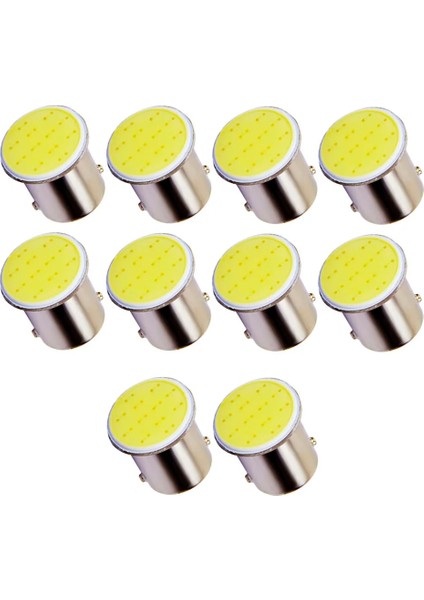 Beyaz Üst Parlak Araba P21W BA15S LED Cob Dönüş Sinyali Ampul Otomatik Ters Park Fren Lambası 12V Kama Sinyali Yan Lamba (Yurt Dışından)