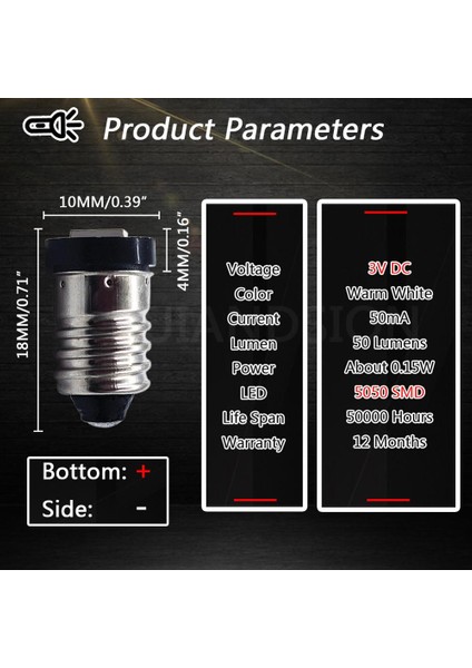24V Tarzı Beyaz V 6V 12V 24V 4300K ​​esmd Vida Dişli Bisiklet Kuyruk Işık Makinesi LED Eski El Feneri Ampulü Değiştirin 6000K Sıcak Beyaz Amber (Yurt Dışından) modelleri