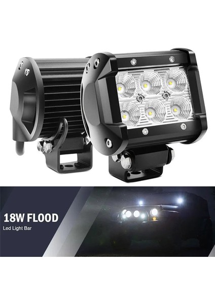 18W LED Çalışma Işığı 4WD Offroad Spot Sis Atv Suv Ute Jeep Için Sürüş Lambası (Yurt Dışından)