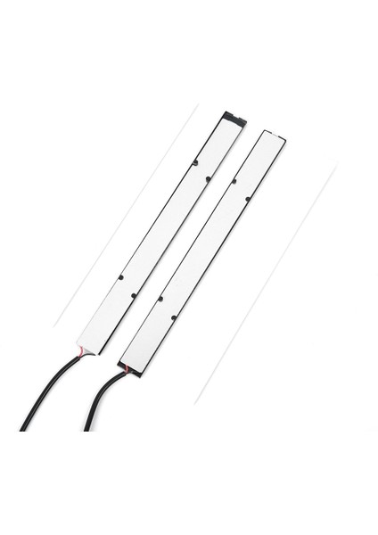 2 Adet Buz Mavisi 2X17CM Cob LED Işık Şeridi Kırmızı Su Geçirmez Araba Drl Sis Lambası Sürüş Lambası Dc 12V Gündüz Farları Süper Parlak Su Geçirmez (Yurt Dışından)