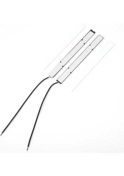 2 Adet Buz Mavisi 2X17CM Cob LED Işık Şeridi Kırmızı Su Geçirmez Araba Drl Sis Lambası Sürüş Lambası Dc 12V Gündüz Farları Süper Parlak Su Geçirmez (Yurt Dışından)