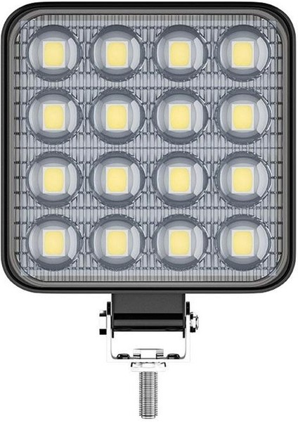 Bir Stil W 16LEDS Kare Çalışma Işığı Süper Parlak Beyaz Lamba Araba Motosiklet Kamyon Için Dc Araba Yardımcı Far (Yurt Dışından)