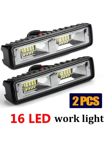 1 Adet L16 Stili LED Güçlendirme Lam LED Düz Çalışma Işığı Spot Işın Çubuğu Araba Suv LED Offroad Sürüş Sis Lambaları (Yurt Dışından) fiyatları