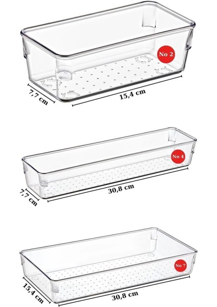 NY Home 4 Parça Çekmece Içi Punto Drawer Düzenleyici