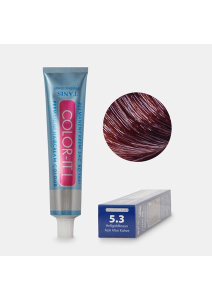 Kalıcı Saç Boyası Color-It 5.3 Açık Altın Kahverengi