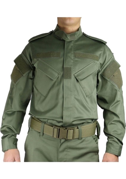 Unisex Haki Ribs Stop Tactical Takım Elbise