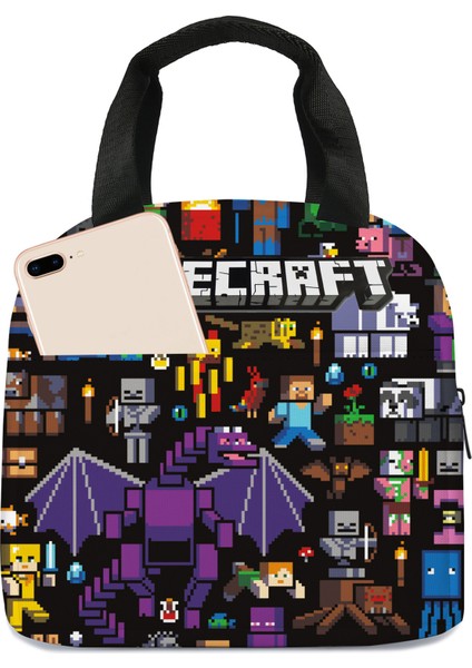 Minecraft Anime Ilk ve Ortaokul Öğrencileri Öğle Yemeği Paketi Çocuk Buz Torbası (Yurt Dışından) fırsatları
