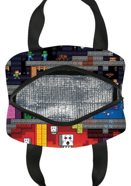 Minecraft Anime Ilk ve Ortaokul Öğrencileri Öğle Yemeği Paketi Çocuk Buz Torbası (Yurt Dışından) fırsatları