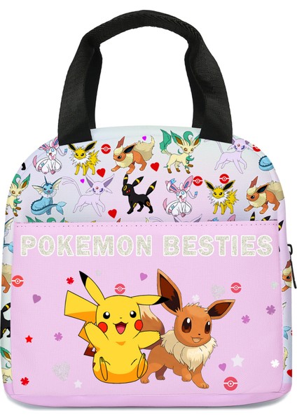 Ilkokul ve Ortaokul Öğrencileri Için Pokemon Pikachu Öğle Yemeği Paketi (Yurt Dışından)