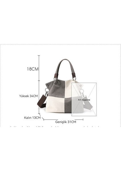 Kanvas Kadın Çantası Omuz Çantası Crossbody Çanta Debriyaj Kadın Omuz Çantası (Yurt Dışından) fiyatları