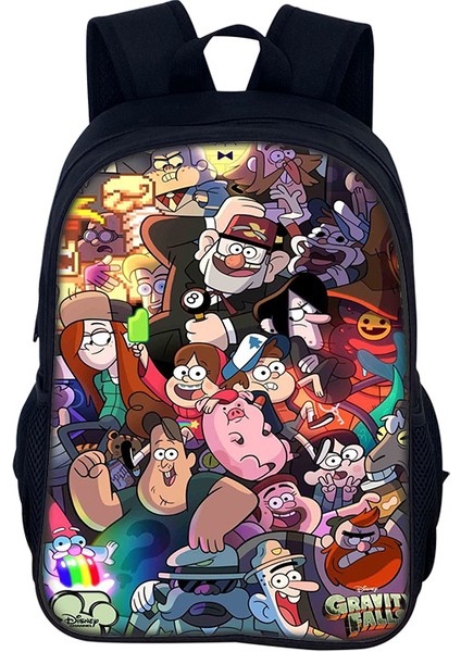 Ilkokul ve Ortaokul Erkek ve Kız Okul Çantaları Sırt Çantası Anime Garip Kasaba Garip Kasaba (Yurt Dışından)