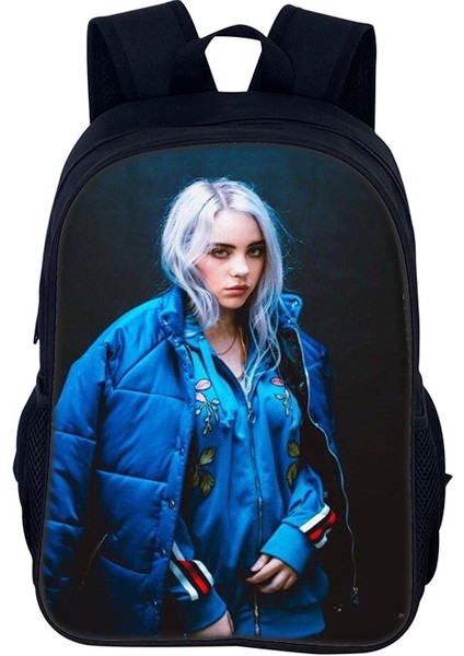 Animasyon Periferik Japon Tarzı Billie Eilish Erkekler ve Kadınlar Için Ilkokul ve Ortaokul Öğrencileri Için Sırt Çantası (Yurt Dışından)