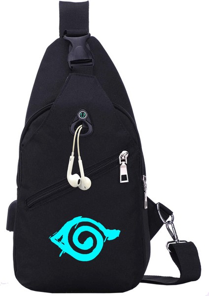 Naruto Göğüs Çantası Crossbody Çanta Küçük Sırt Çantası Öğrenci Omuz Çantası Bel Çantası (Yurt Dışından)