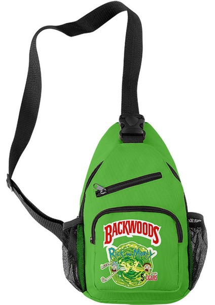 Backwoods Rick Morty Su Geçirmez Omuz Çantası Crossbody Çanta Göğüs Çantası (Yurt Dışından)