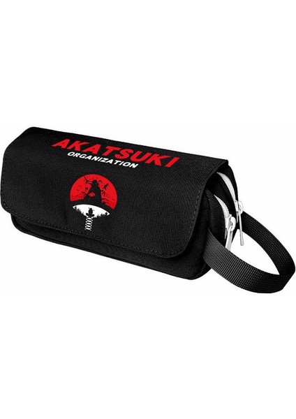 Naruto Kalem Çantası Akatsuki Organizasyon Uchiha Itachi Animasyon Çevre Birimi Ilk ve Ortaokul Öğrencileri El Kırtasiye Kutusu Kalem Çantası (Yurt Dışından)
