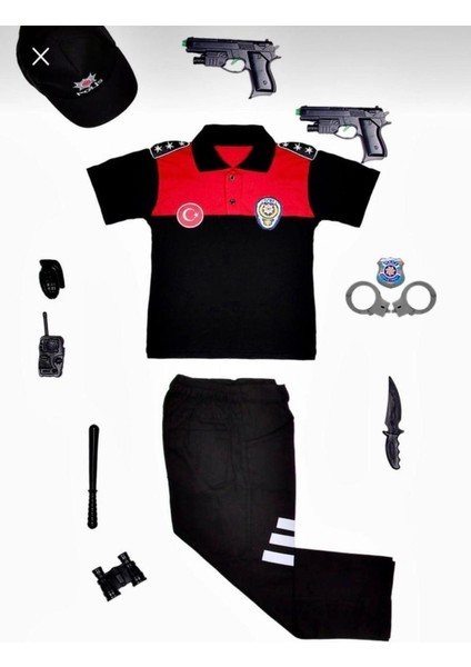 Çocuk Yunus Polis Kıyafeti Takımı