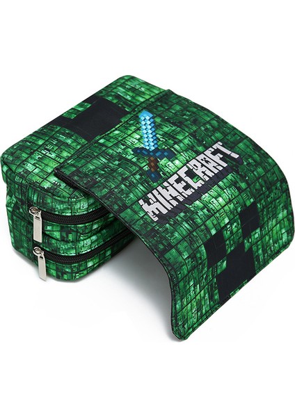 Minecraft Ilkokul Öğrencisi Minecraft Kalem Çantası Kalem Kutusu (Yurt Dışından) modelleri