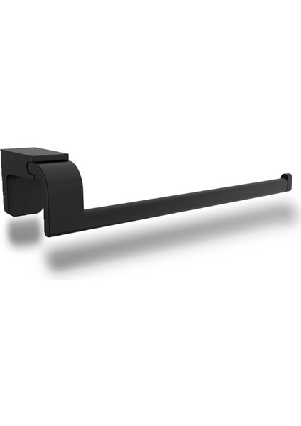Banyo Lavabo Mutfak Aparat Uzun Kağıt Havluluk Standı Kağıtlık 26 cm Paslanmaz Metal Sağlam Siyah