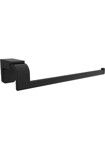 Banyo Lavabo Mutfak Aparat Uzun Kağıt Havluluk Standı Kağıtlık 26 cm Paslanmaz Metal Sağlam Siyah