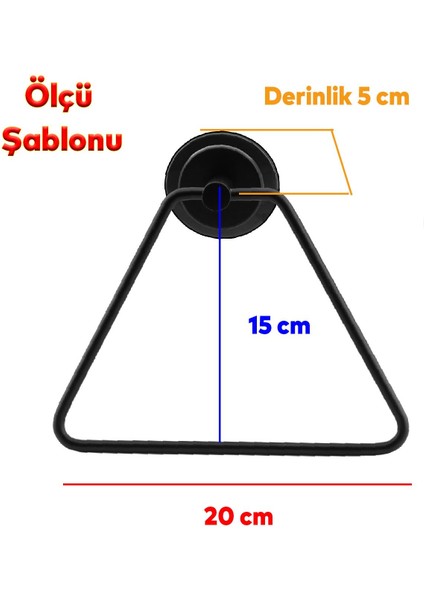 Yapışkanlı Lavabo Banyo Mutfak Bez Havlu Standı Askısı Paslanmaz Metal Siyah Bez Havluluk Üçgen fiyatları