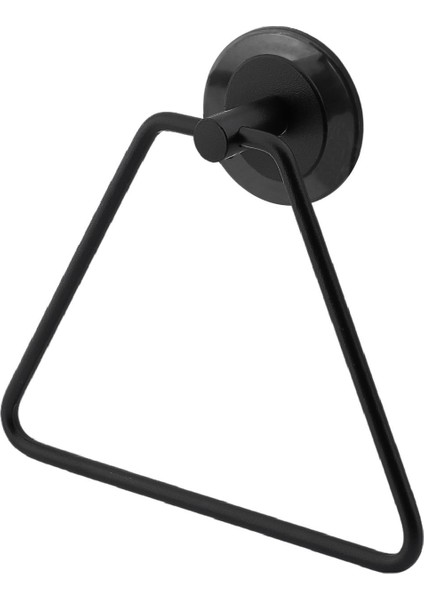 Yapışkanlı Lavabo Banyo Mutfak Bez Havlu Standı Askısı Paslanmaz Metal Siyah Bez Havluluk Üçgen fırsatları