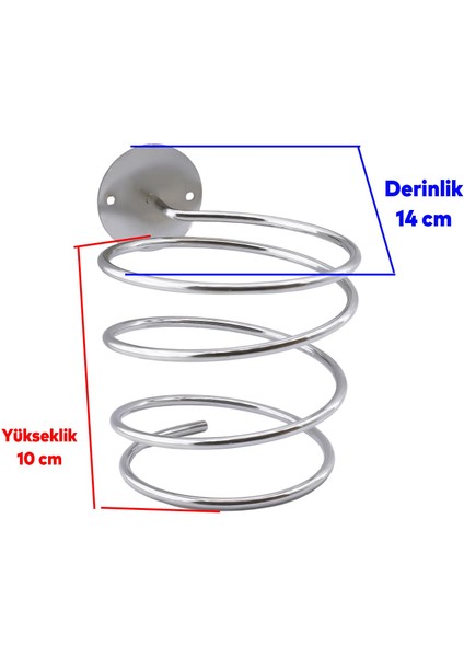 Banyo Lavabo Kuaför Salonu Berber Fön Makina Asma Saç Kurutma Makinası Metal Aparat Askısı