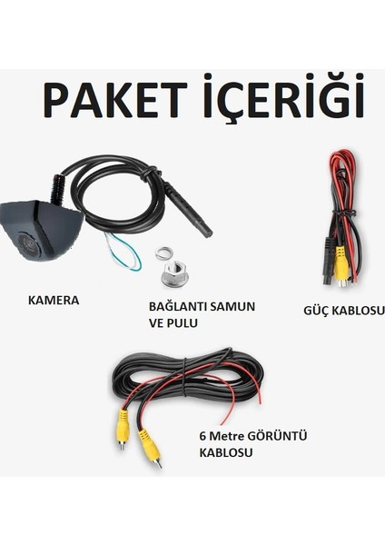 YATE10 Dinamik Hareketli Çizgili  Trajectory Tecnology Geniş Açı Arka Görüş Kamerası