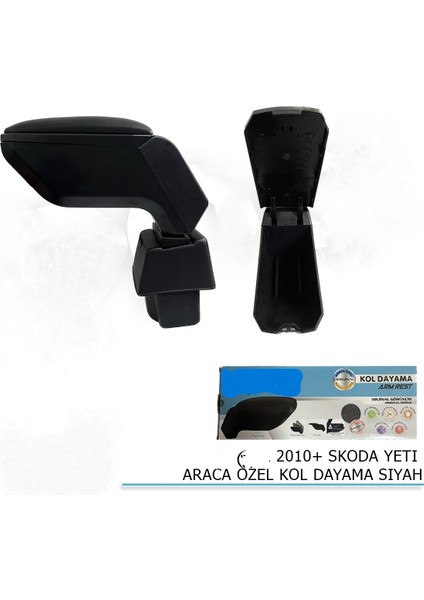 Araca Ozel Skoda Yetı 2010+ Kol Dayama Sıyah Kolçak