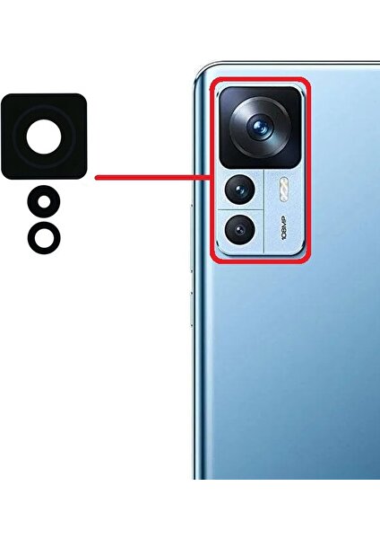 Xiaomi 12T Pro Uyumlu Kamera Lensi Cam Full 22081212UG 22081212G