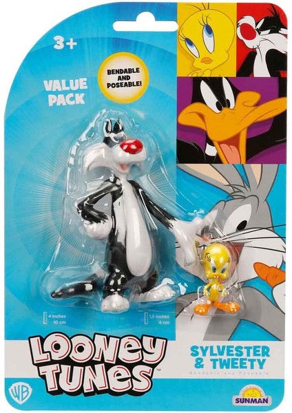 Looney Tunes Bükülebilir Figür Sylvester Tweety