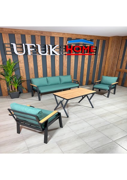 Ufuk Home Kavacık 3+1+1+ Masa Bahçe Takımı, Balkon Mobilyası, Balkon Bahçe Mobilyaları, Bahçe Masa Takımı, Çay Seti