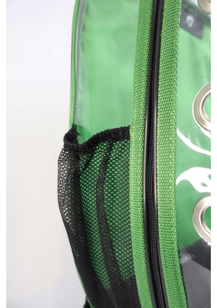 Prestige Model Şeffaf Kedi Köpek Taşıma Çantaları Küçük Yeşil indirimleri